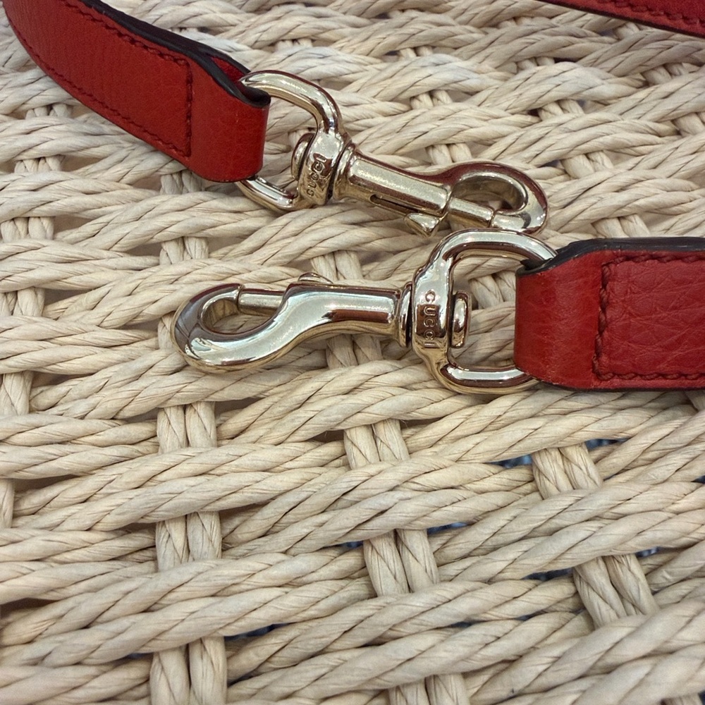 GUCCI Interlocking G Soho Pebbled Leather with strap ✨ Gorgeous burnt orange - Picture 11 of 15